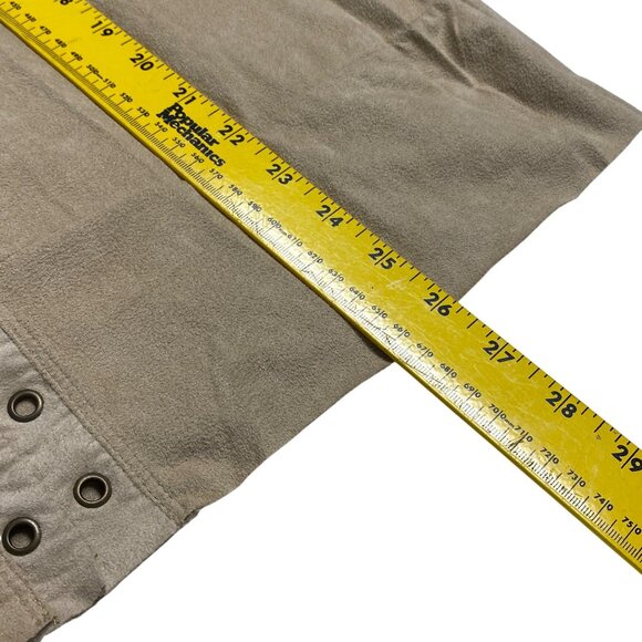 Sleeveless Suede‎ Lace-Up Top With Grommet Detail - Picture 10 of 10